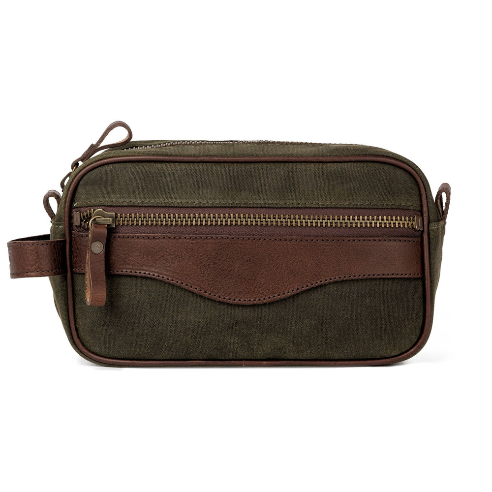 Campaign Waxed Canvas Toiletry Shave Kit
