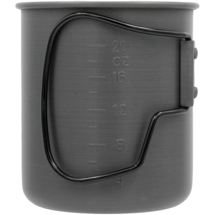 Space Saver Mug W/ Black Handle+ Wm 1 Qt Gray W/Blue Lid Nalgene Sustain