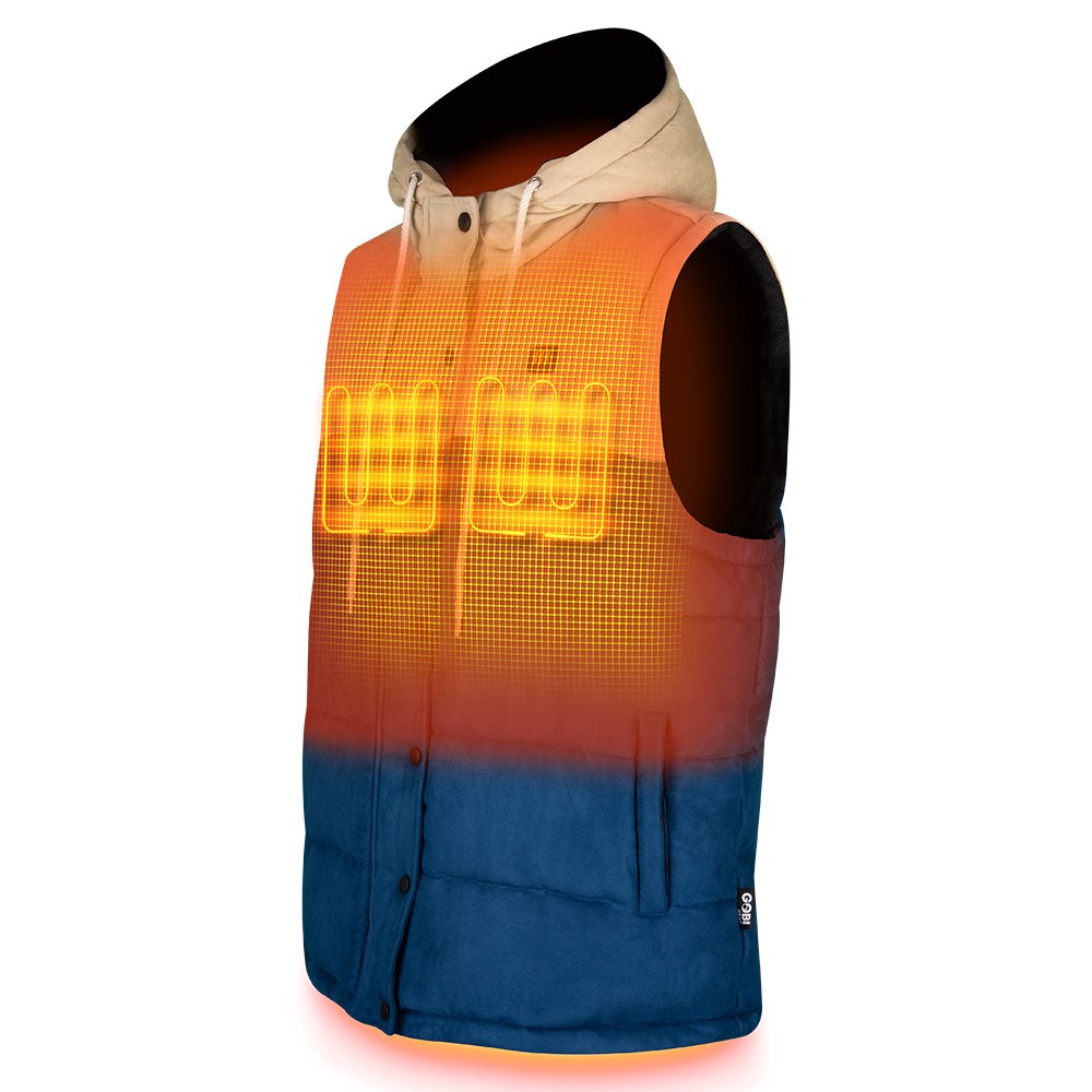 Colt Mens Heated Vest with Hood by Gobi Heat