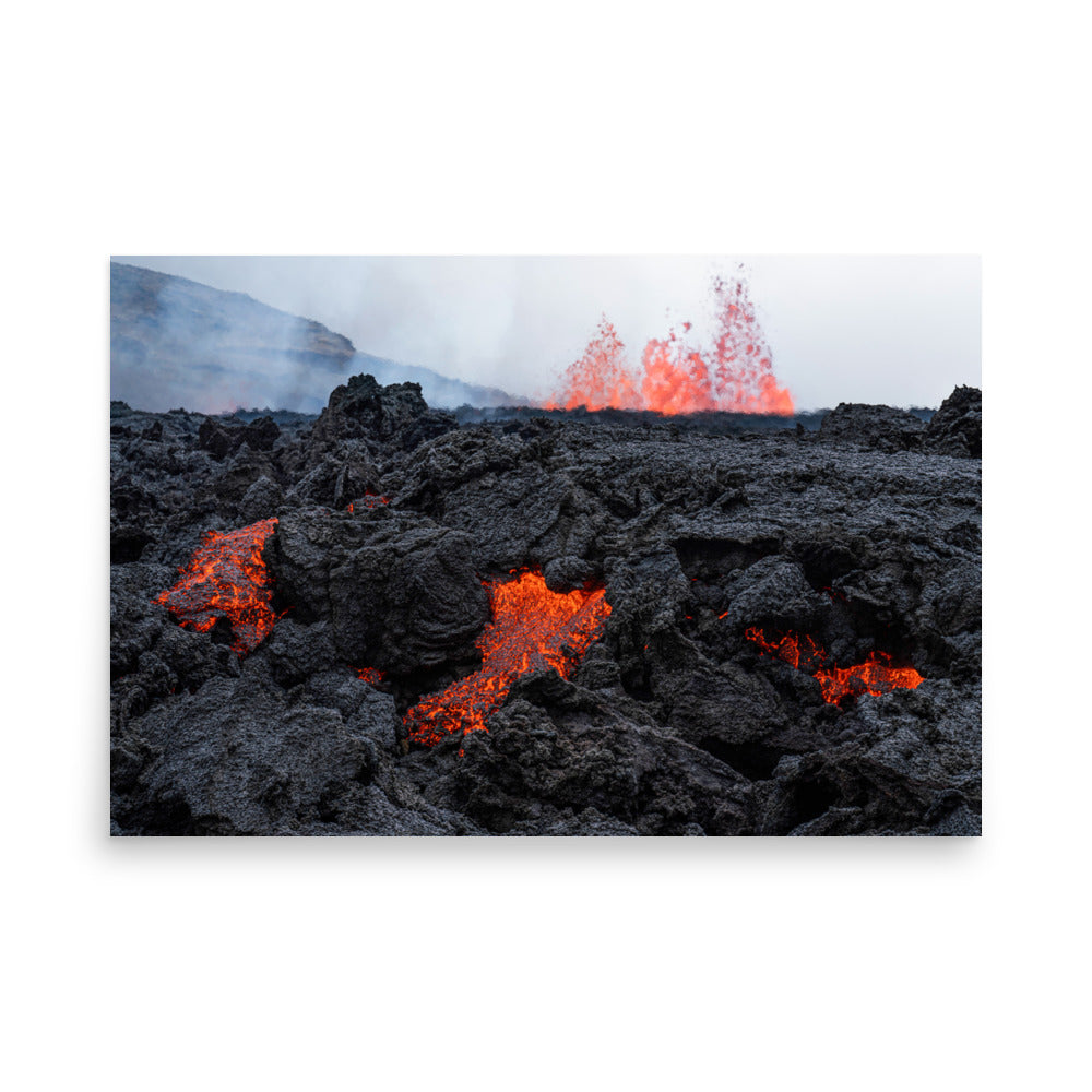 Fagradalsfjall Volcano Print